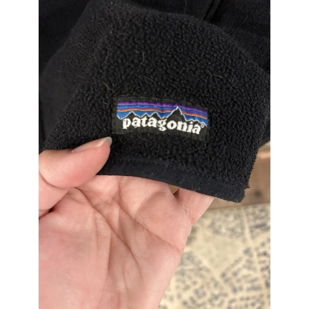 Patagonia Synchilla Vest Men's XL Black Fleece Zip Pockets